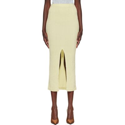 ISSEY MIYAKE ISSEY MIYAKE Off-White Rill Midi Skirt