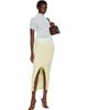 ISSEY MIYAKE ISSEY MIYAKE Off-White Rill Midi Skirt - 4