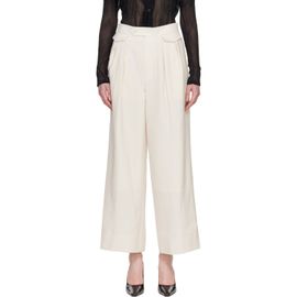 ISSEY MIYAKE ISSEY MIYAKE Off-White Untitled Trousers