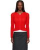 ISSEY MIYAKE ISSEY MIYAKE Red October Spongy-58 Cardigan - 1
