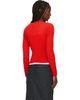 ISSEY MIYAKE ISSEY MIYAKE Red October Spongy-58 Cardigan - 3