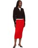 ISSEY MIYAKE ISSEY MIYAKE Red October Spongy-58 Midi Skirt - 4
