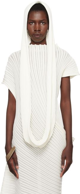 ISSEY MIYAKE ISSEY MIYAKE SSENSE Exclusive Bridal Capsule Stream Scarf