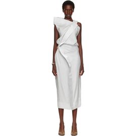 ISSEY MIYAKE ISSEY MIYAKE SSENSE Exclusive Gray Mercury Midi Dress