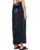 ISSEY MIYAKE ISSEY MIYAKE SSENSE Exclusive Navy Mercury Maxi Skirt - 3