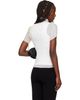 ISSEY MIYAKE ISSEY MIYAKE White Chiffon Twist T-shirt - 3