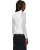 ISSEY MIYAKE ISSEY MIYAKE White Chiffon Twist Top - 3