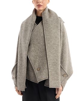 Issey Miyake Issey Miyake Wool Blend Granite Coat