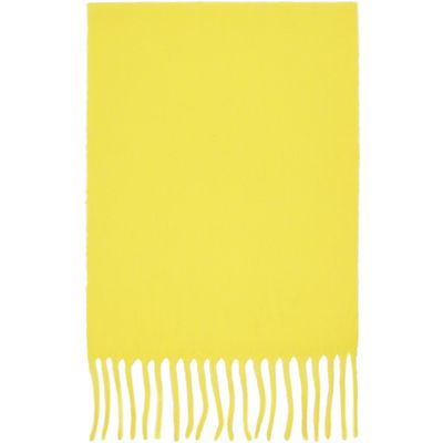 ISSEY MIYAKE ISSEY MIYAKE Yellow Baby Alpaca Stole Scarf