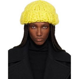 ISSEY MIYAKE ISSEY MIYAKE Yellow November Silk Mohair Beanie