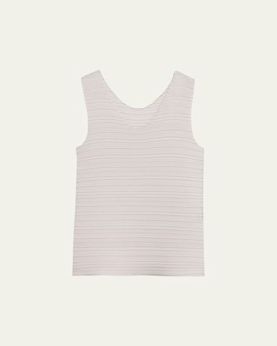 Issey Miyake Jiggly Pleated Plisse Tank Top