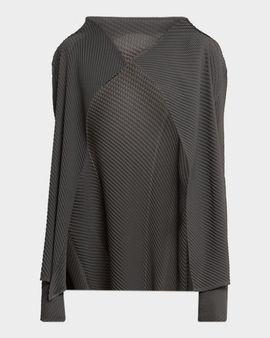 Issey Miyake Misty Pleats Open Cardigan