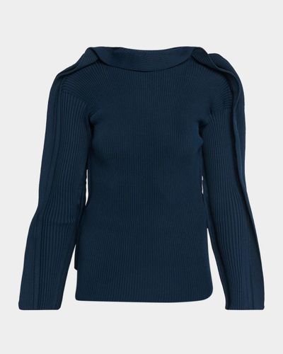 Issey Miyake Prance Ribbed Long-Sleeve Sweater