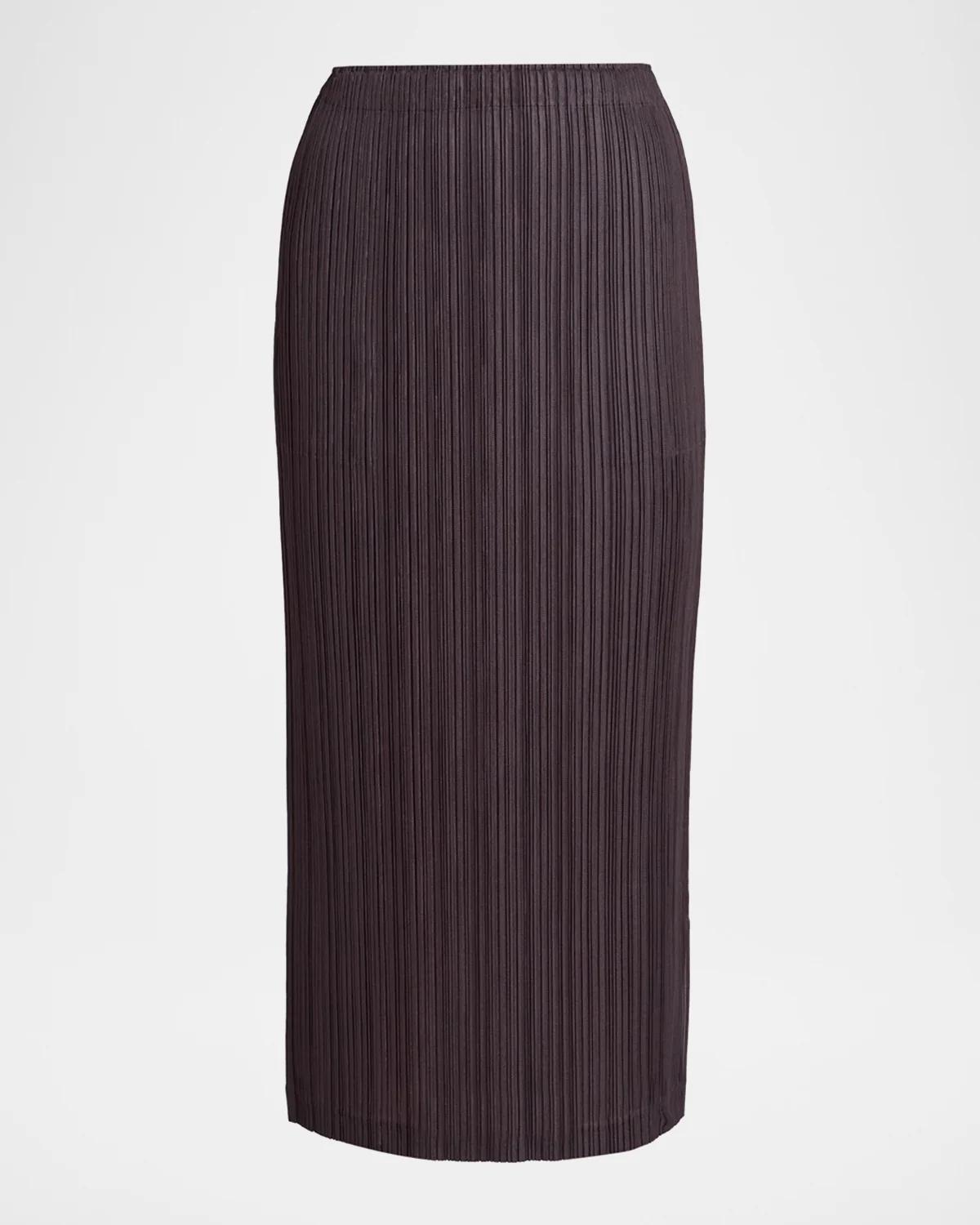 Issey Miyake Thicker Bottoms Plissé Midi Skirt