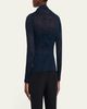 Issey Miyake Twisted Chiffon Long-Sleeve Top - 3