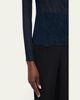 Issey Miyake Twisted Chiffon Long-Sleeve Top - 5