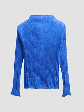 Issey Miyake Women's Chiffon Twist Rib-Knit Top