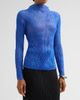 Issey Miyake Women's Chiffon Twist Rib-Knit Top - 4