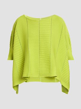 Issey Miyake Women's Column Knit Cotton-Blend Top