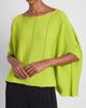 Issey Miyake Women's Column Knit Cotton-Blend Top - 5