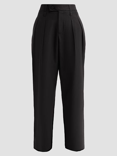Issey Miyake Women's Fluttering Pleated Straight-Leg Ankle Pants