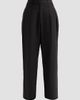 Issey Miyake Women's Fluttering Pleated Straight-Leg Ankle Pants - 6