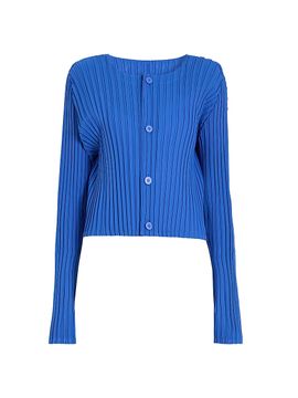 Issey Miyake Women's Fold Pleats Cardigan