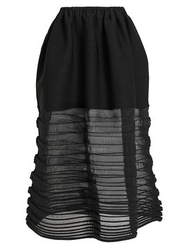 Issey Miyake Women's Moving Sheer Knit Skirt