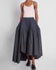 Issey Miyake Women's Mute Mixed-Media Pleated High-Low Skirt - 2