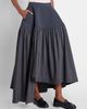 Issey Miyake Women's Mute Mixed-Media Pleated High-Low Skirt - 4