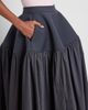 Issey Miyake Women's Mute Mixed-Media Pleated High-Low Skirt - 5