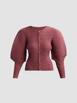 Issey Miyake Women's Sleek Pleats Cardigan