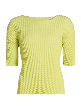 Issey Miyake Women's Spongy Textured Top