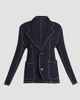 Issey Miyake Women's Wavelet Ensemble Textured Notch Lapel Jacket - 1
