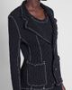 Issey Miyake Women's Wavelet Ensemble Textured Notch Lapel Jacket - 5