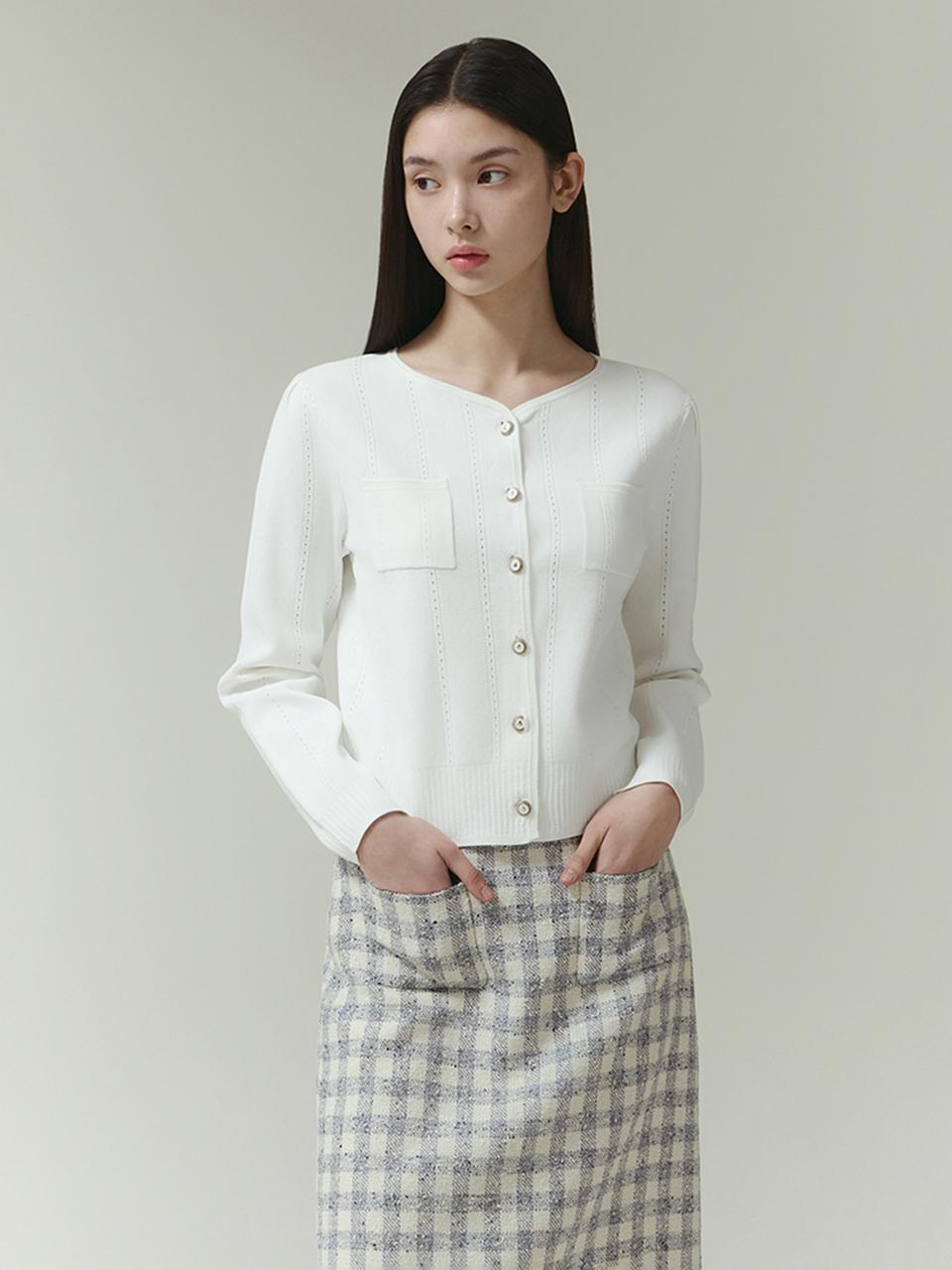IT MICHAA Button-Up Slim Fit Knit Cardigan (ITP2KCD720)