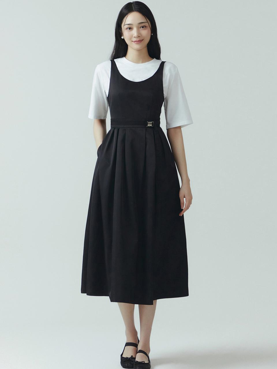 IT MICHAA itMICHAA Belted Bustier dress ITO3YOP750 (BLACK)