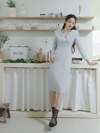 IT MICHAA itMICHAA Big Collar dress ITO3ZOP890 (2 COLOR)