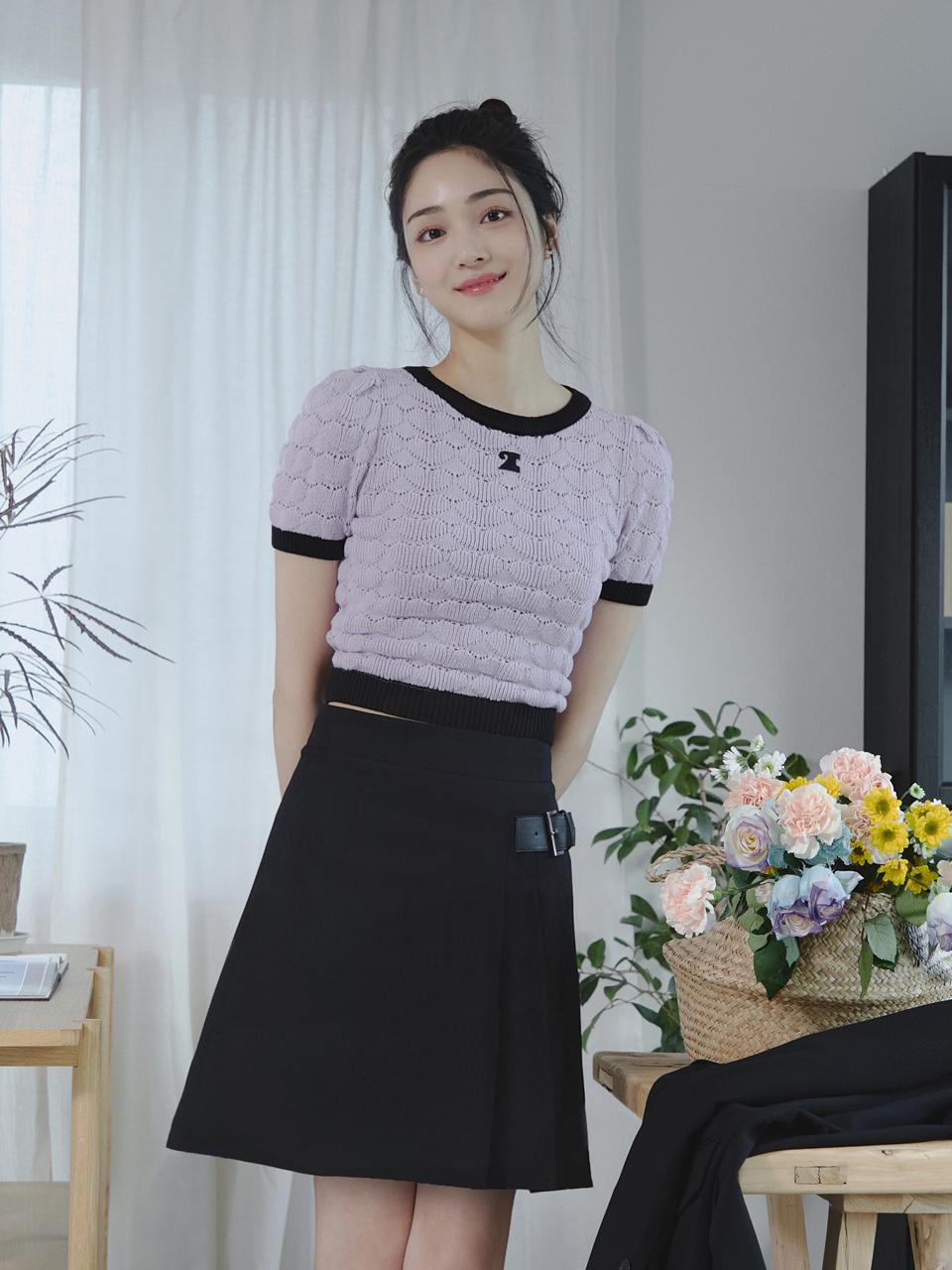 IT MICHAA itMICHAA Buckle Detail Set-up Skirt ITO3ZSK530