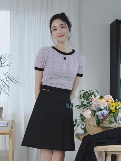 IT MICHAA itMICHAA Buckle Detail Set-up Skirt ITO3ZSK530