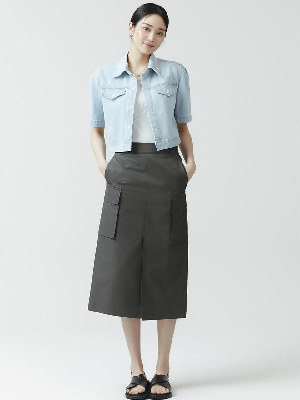 IT MICHAA itMICHAA Cargo Slim Skirt ITO3YSK770 (2 COLOR)