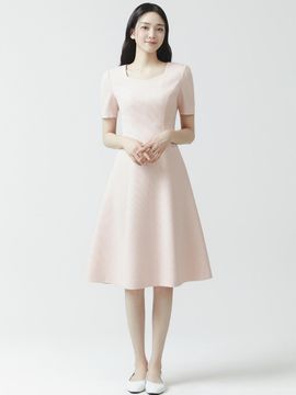 IT MICHAA itMICHAA Heart Neck Midi dress ITO4YOP920