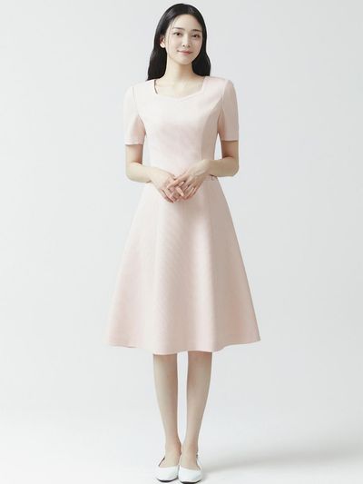 IT MICHAA itMICHAA Heart Neck Midi dress ITO4YOP920