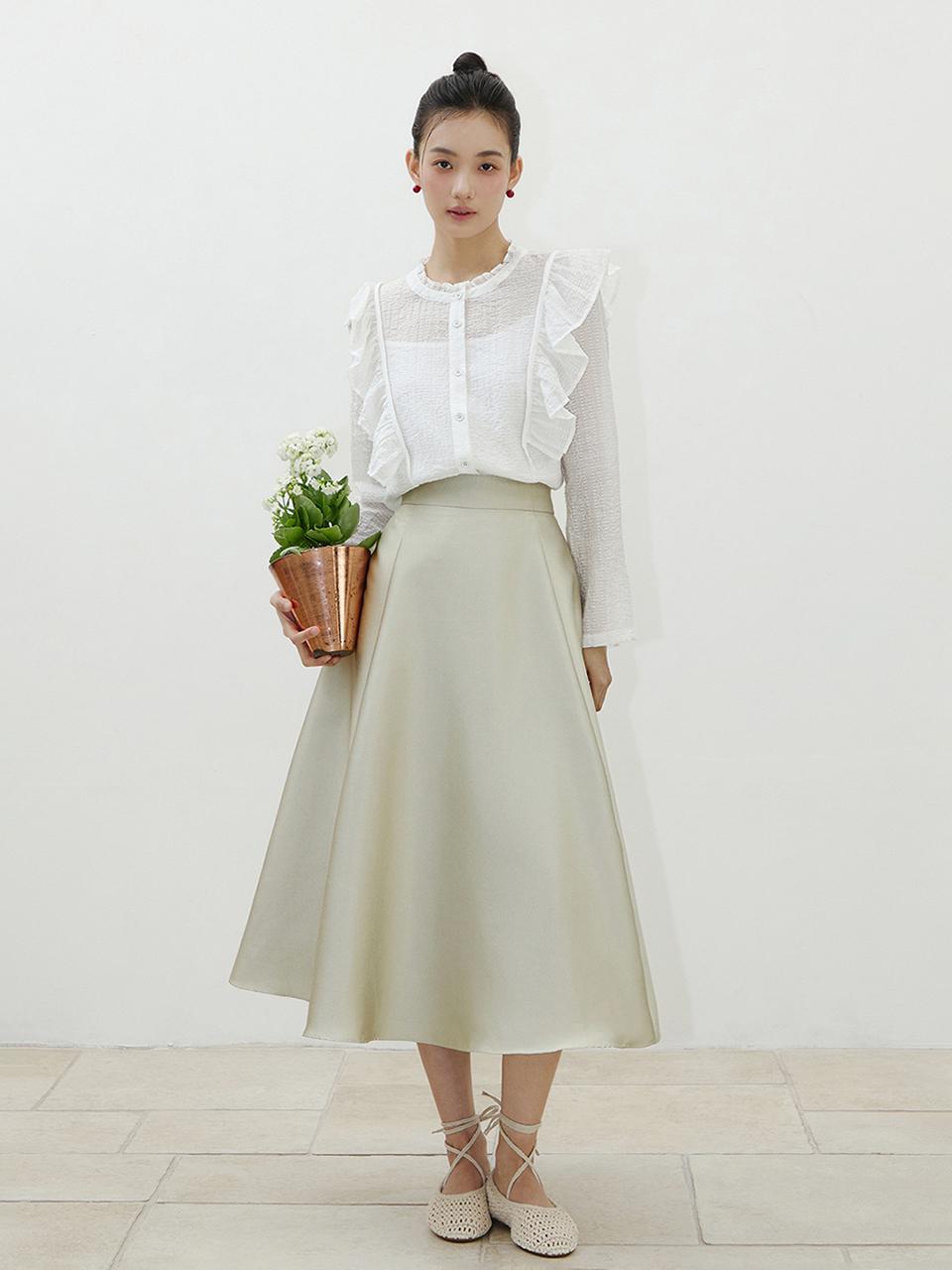 IT MICHAA itMICHAA Shiny Flare Skirt (ITP3ZSK830) (2 Colors)
