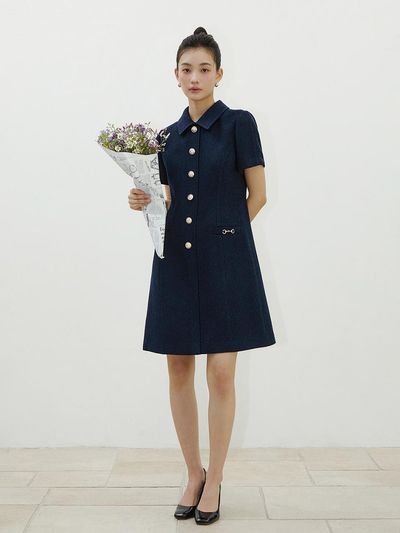 IT MICHAA itMICHAA Spangle TweedMini Dress (ITP3ZOP920) (2 Colors)