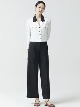 IT MICHAA itMICHAA Straight Fit Pants ITO4YPT670 (BLACK)