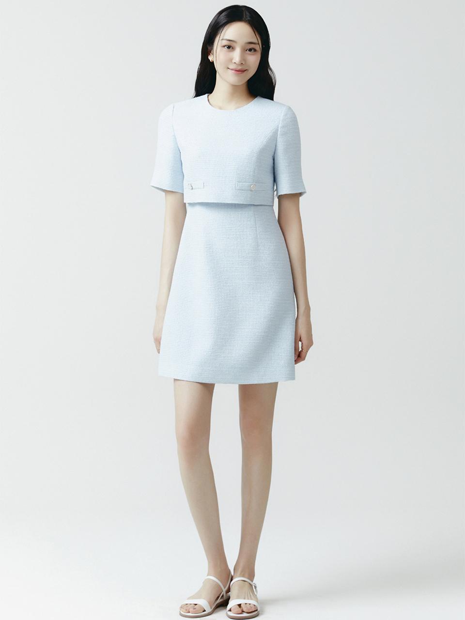 IT MICHAA itMICHAA Two-In-One Tweed Mini dress ITO4YOP900