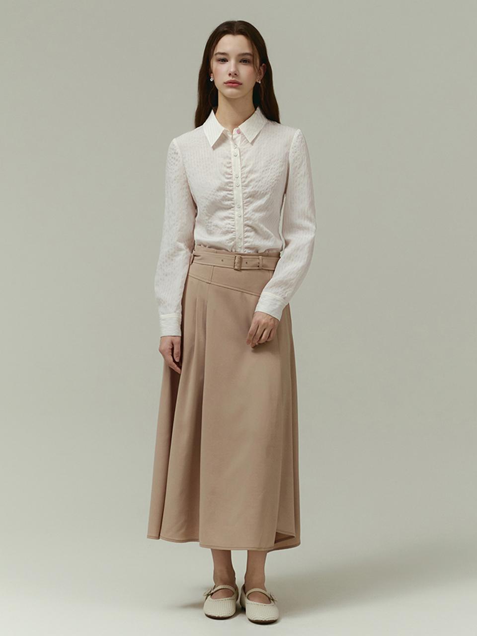 IT MICHAA ITSMYSHA Belted Flare Skirt (ITP4WSK120)