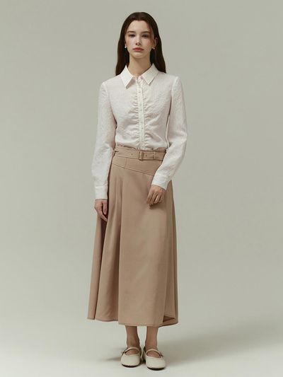 IT MICHAA ITSMYSHA Belted Flare Skirt (ITP4WSK120)