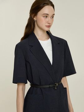 IT MICHAA ITSMYSHA Belted Half-Sleeve Jacket (ITP5ZJK90A)